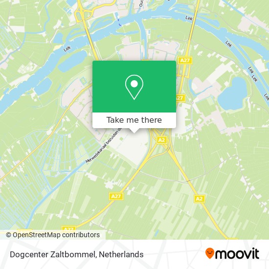 Dogcenter Zaltbommel map