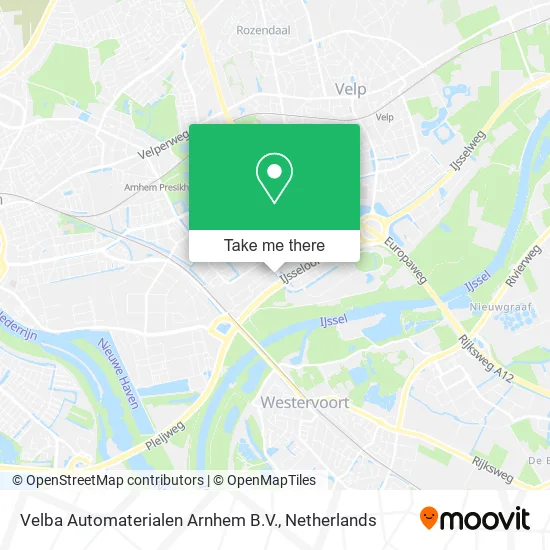 Velba Automaterialen Arnhem B.V. map