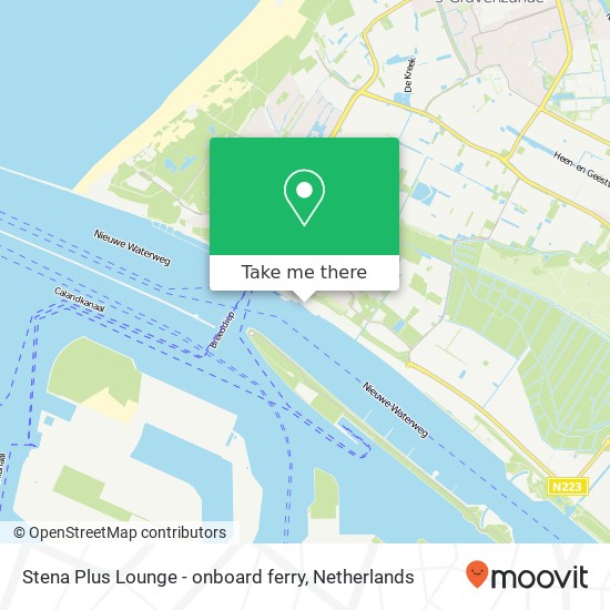 Stena Plus Lounge - onboard ferry Karte