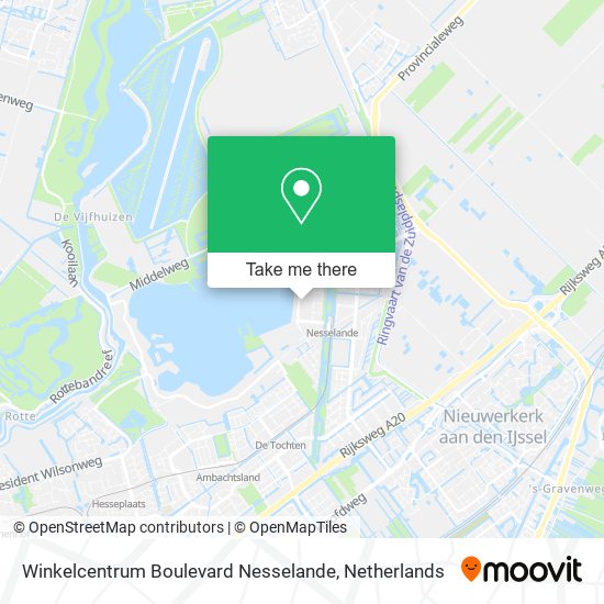 Winkelcentrum Boulevard Nesselande map