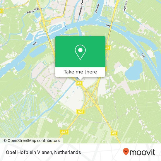 Opel Hofplein Vianen map