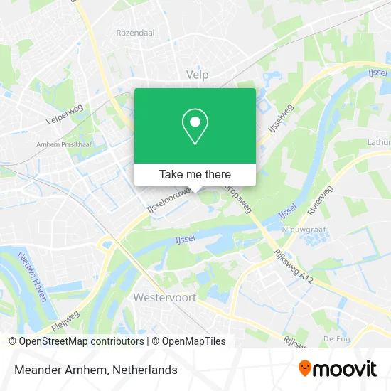 Meander Arnhem map