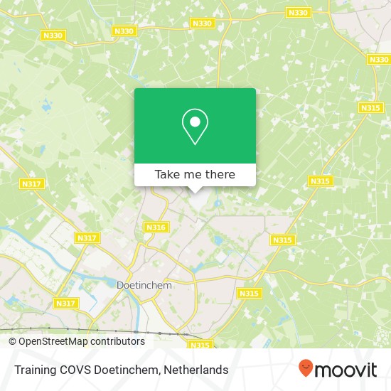 Training COVS Doetinchem map