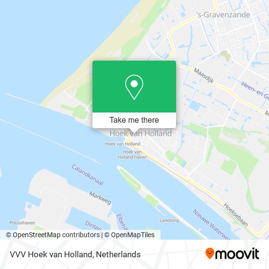 VVV Hoek van Holland map