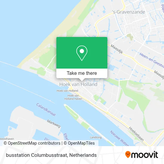 busstation Columbusstraat map