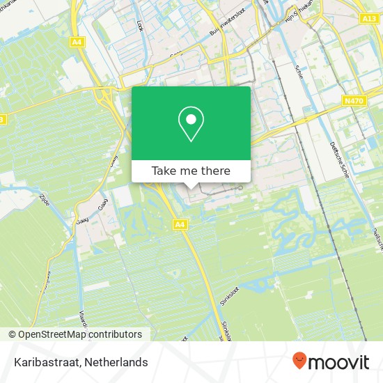 Karibastraat map