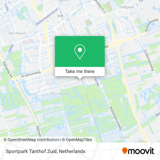 Sportpark Tanthof Zuid map
