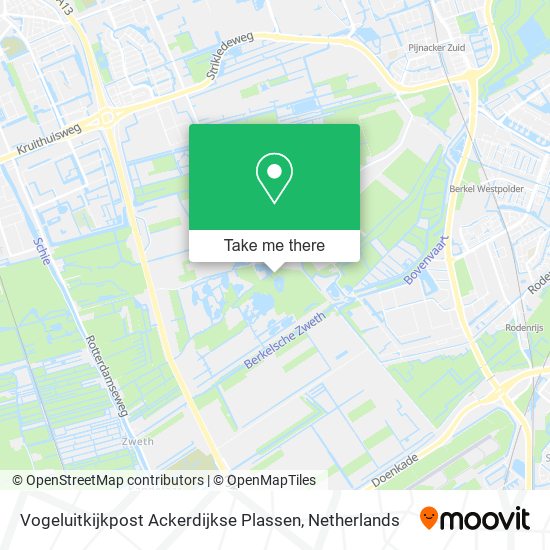 Vogeluitkijkpost Ackerdijkse Plassen map