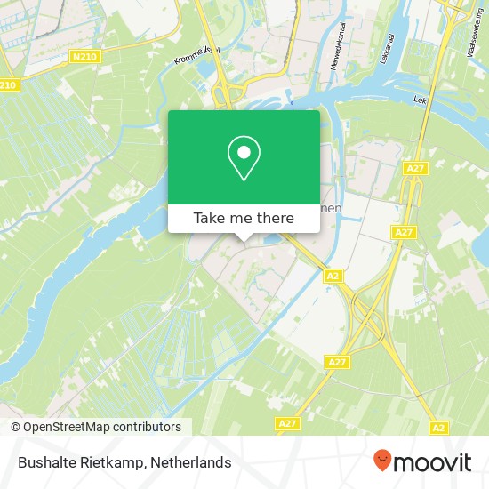 Bushalte Rietkamp map