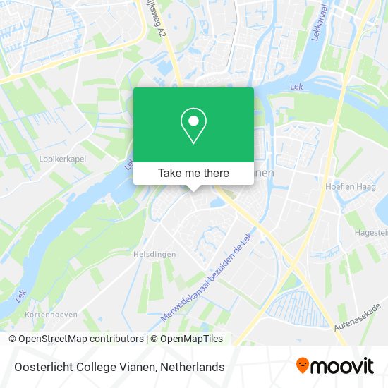 Oosterlicht College Vianen map