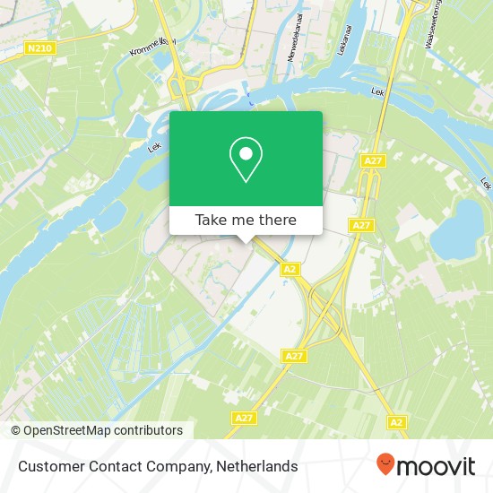 Customer Contact Company map