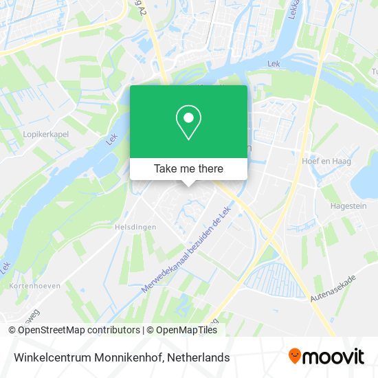 Winkelcentrum Monnikenhof map