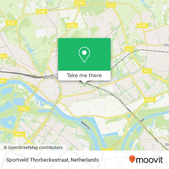 Sportveld Thorbeckestraat map