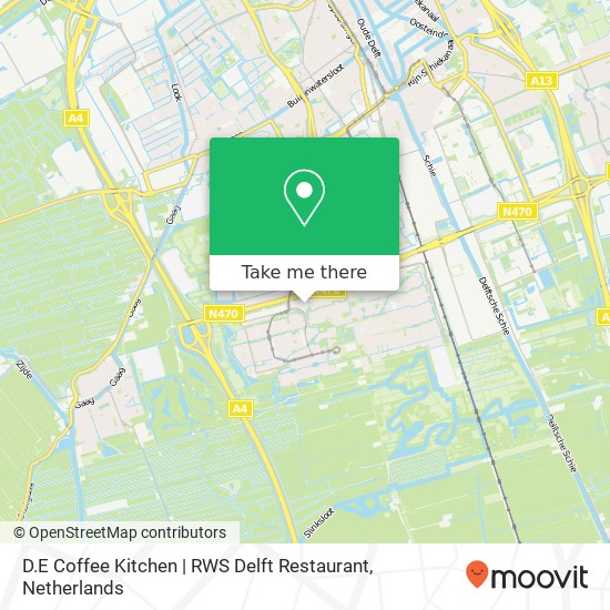 D.E Coffee Kitchen | RWS Delft Restaurant map