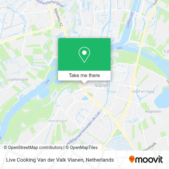 Live Cooking Van der Valk Vianen map