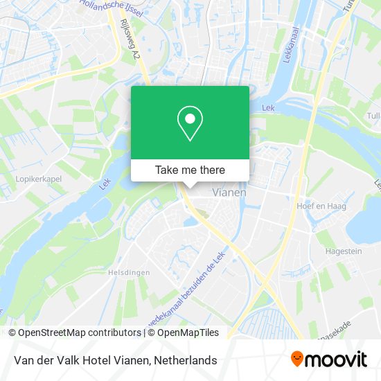 Van der Valk Hotel Vianen map