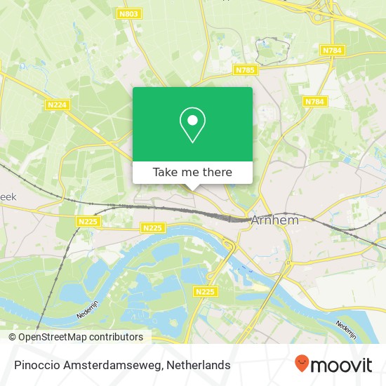 Pinoccio Amsterdamseweg map