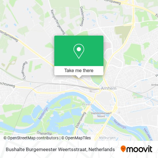 Bushalte Burgemeester Weertsstraat map