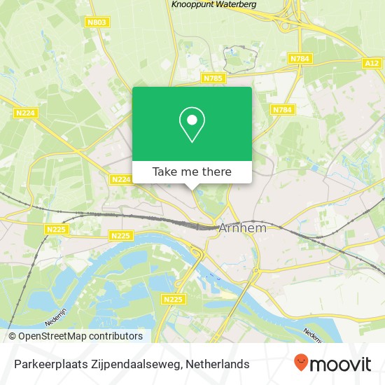 Parkeerplaats Zijpendaalseweg map