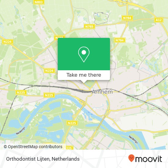 Orthodontist Lijten map