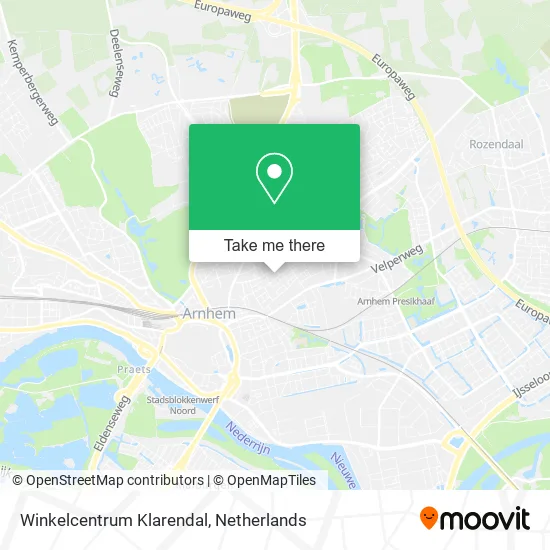 Winkelcentrum Klarendal map