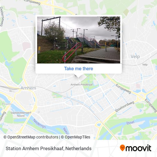 Station Arnhem Presikhaaf map