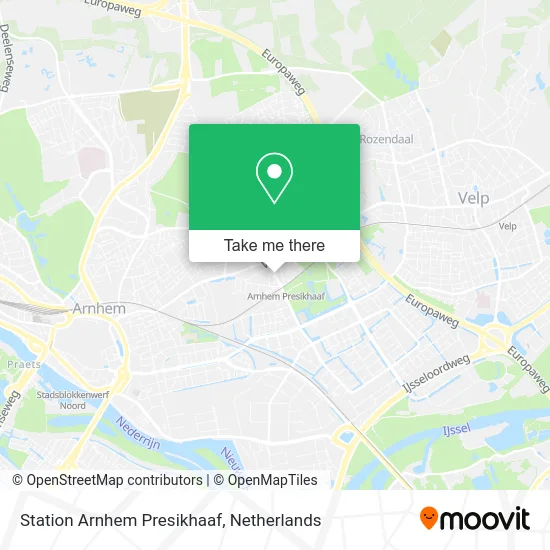 Station Arnhem Presikhaaf map