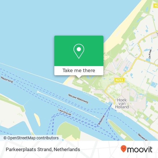 Parkeerplaats Strand map