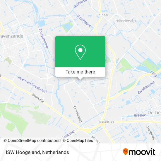 ISW Hoogeland map