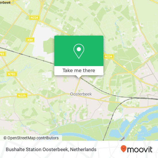 Bushalte Station Oosterbeek map