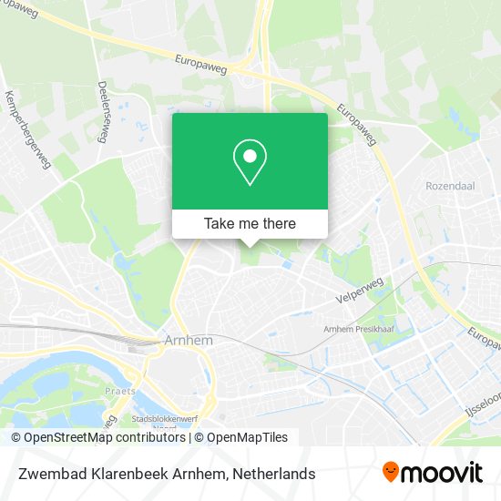 Zwembad Klarenbeek Arnhem Karte