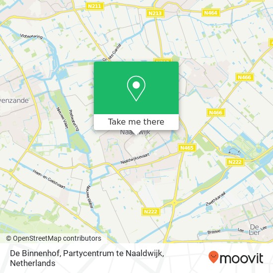 De Binnenhof, Partycentrum te Naaldwijk Karte