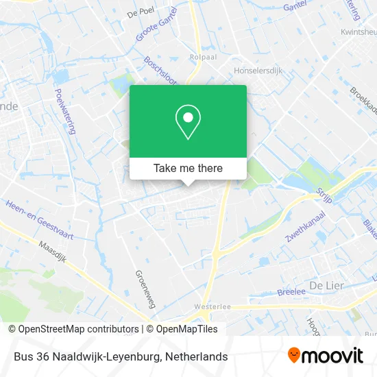 Bus 36 Naaldwijk-Leyenburg map