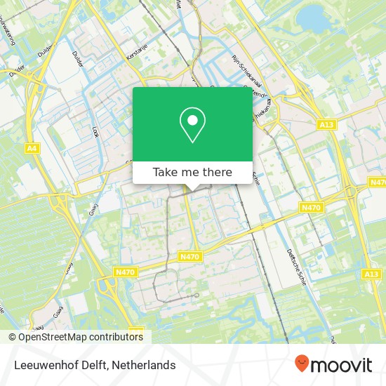 Leeuwenhof Delft map