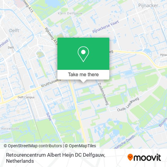 Retourencentrum Albert Heijn DC Delfgauw Karte