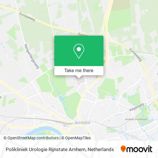 Polikliniek Urologie Rijnstate Arnhem map