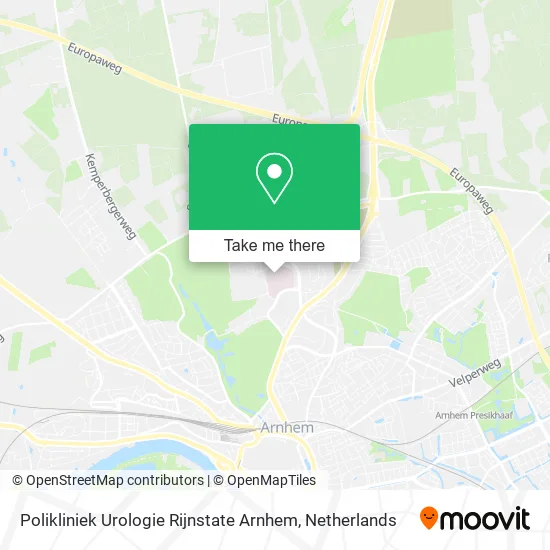 Polikliniek Urologie Rijnstate Arnhem map