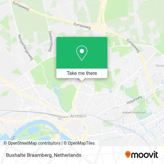 Bushalte Braamberg map