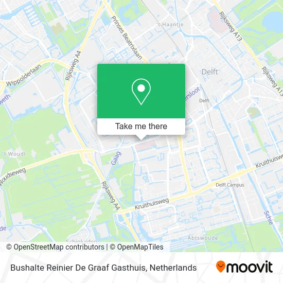 Bushalte Reinier De Graaf Gasthuis map