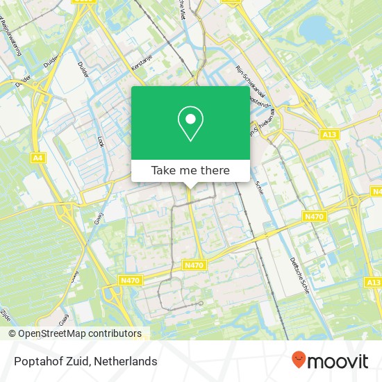 Poptahof Zuid map