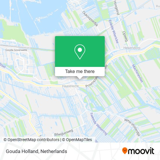 Gouda Holland map