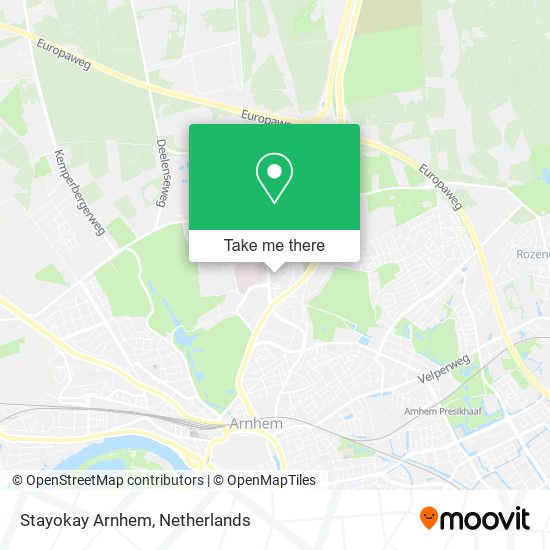 Stayokay Arnhem map