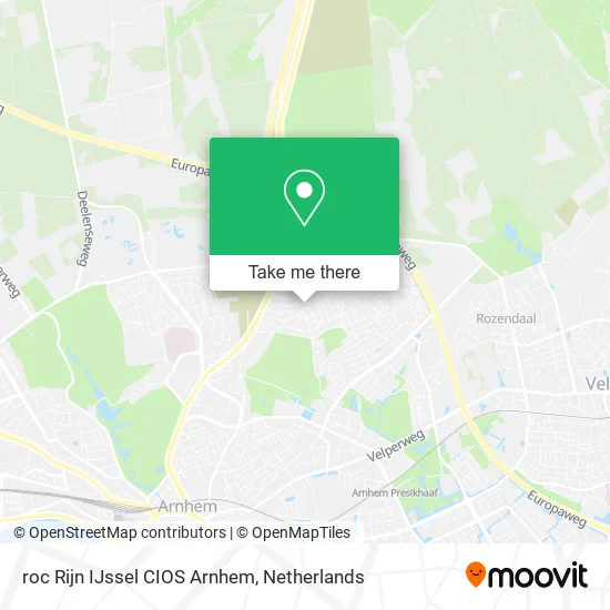 roc Rijn IJssel CIOS Arnhem map