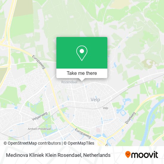 Medinova Kliniek Klein Rosendael map