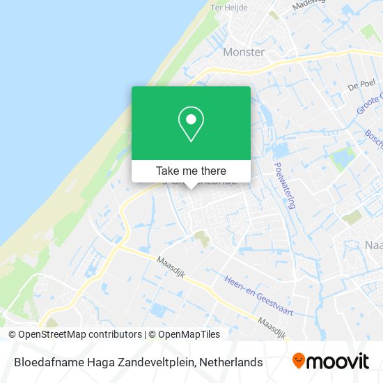 Bloedafname Haga Zandeveltplein Karte