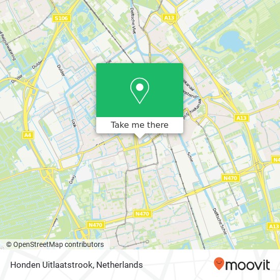 Honden Uitlaatstrook map