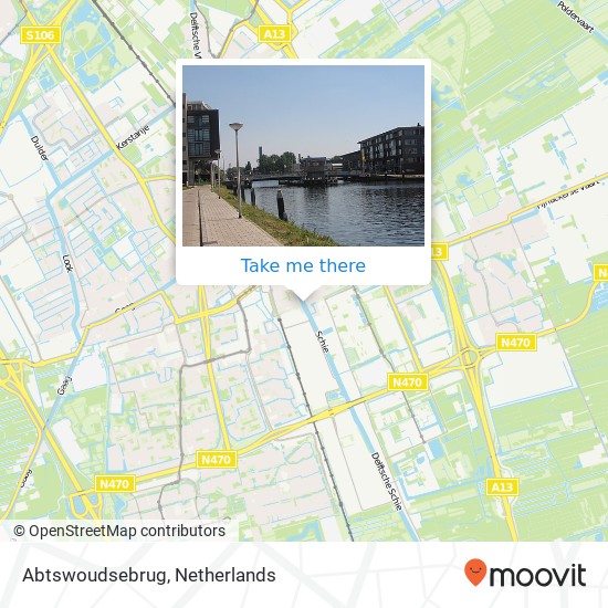 Abtswoudsebrug map