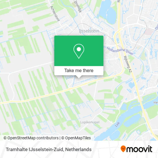 Tramhalte IJsselstein-Zuid map
