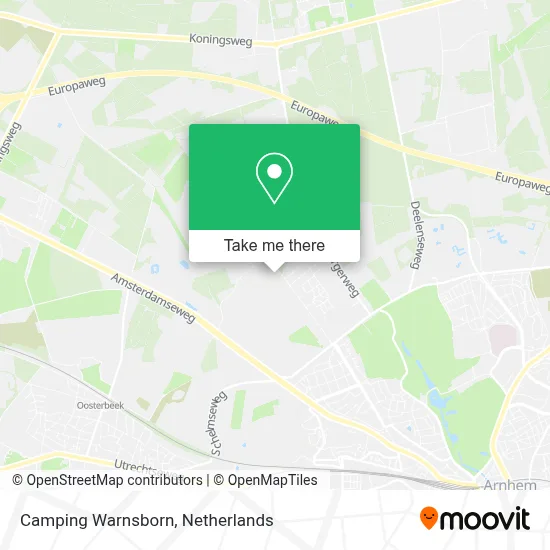 Camping Warnsborn map