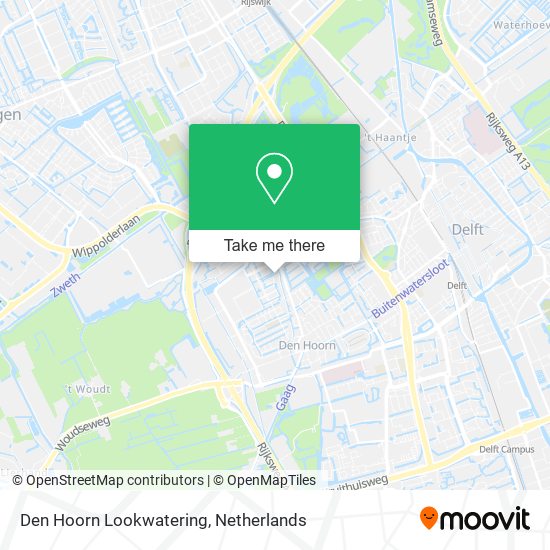 Den Hoorn Lookwatering Karte